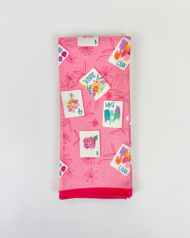 Bonjour Mahjong Tea Towel