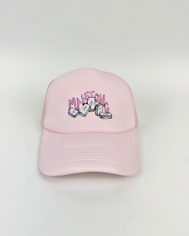 Mahjong Tiles Pink Hat
