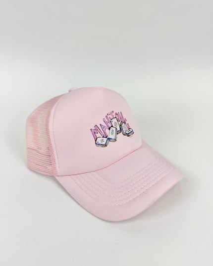 Mahjong Tiles Pink Hat
