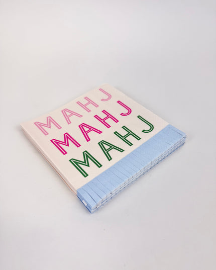 Mahjong Fringe Cocktail Napkins