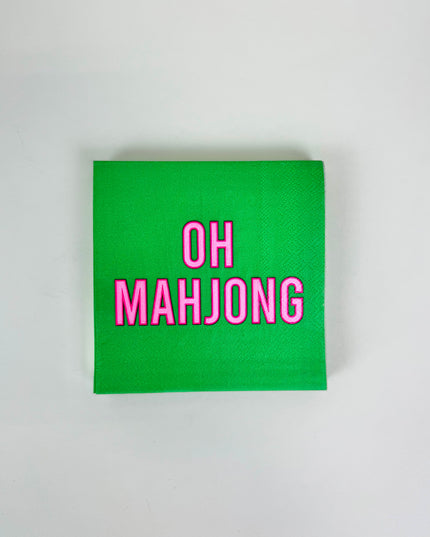 Oh Mahjong Cocktail Napkins