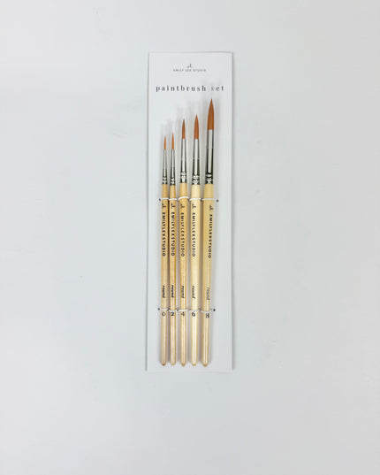 Watercolor Paintbrushes Set of 5