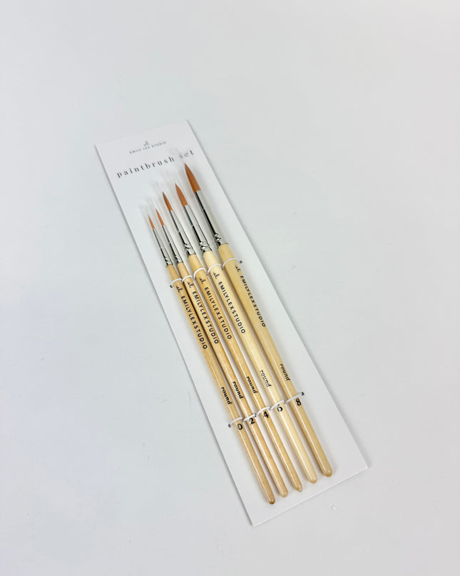 Watercolor Paintbrushes Set of 5