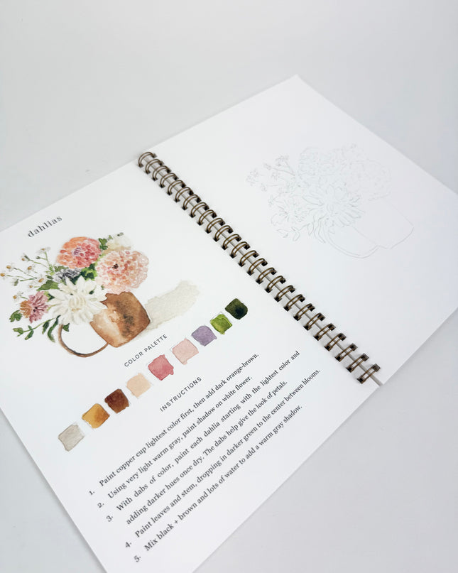 Bouquet Watercolor Book