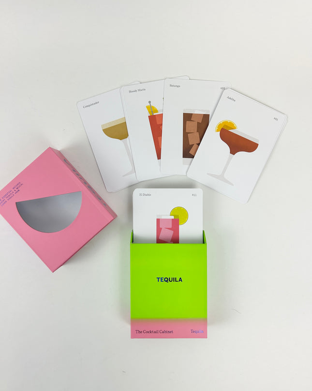 Tequila Cocktail Cabinet Cards