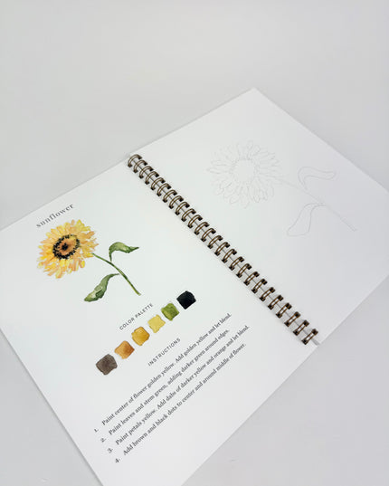 Flowers Watercolor Book