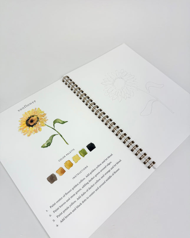 Flowers Watercolor Book