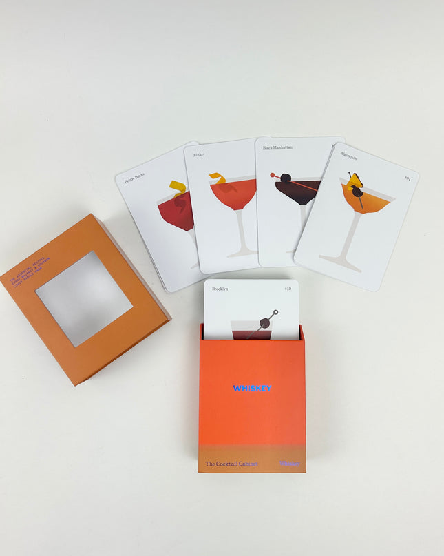 Whiskey Cocktail Cabinet Cards