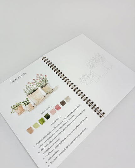 Garden Watercolor Book