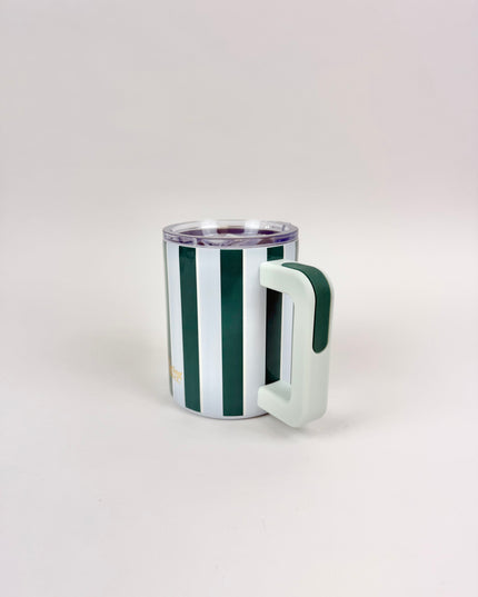 Sicily Stripes Teal 14oz Insulated Mug