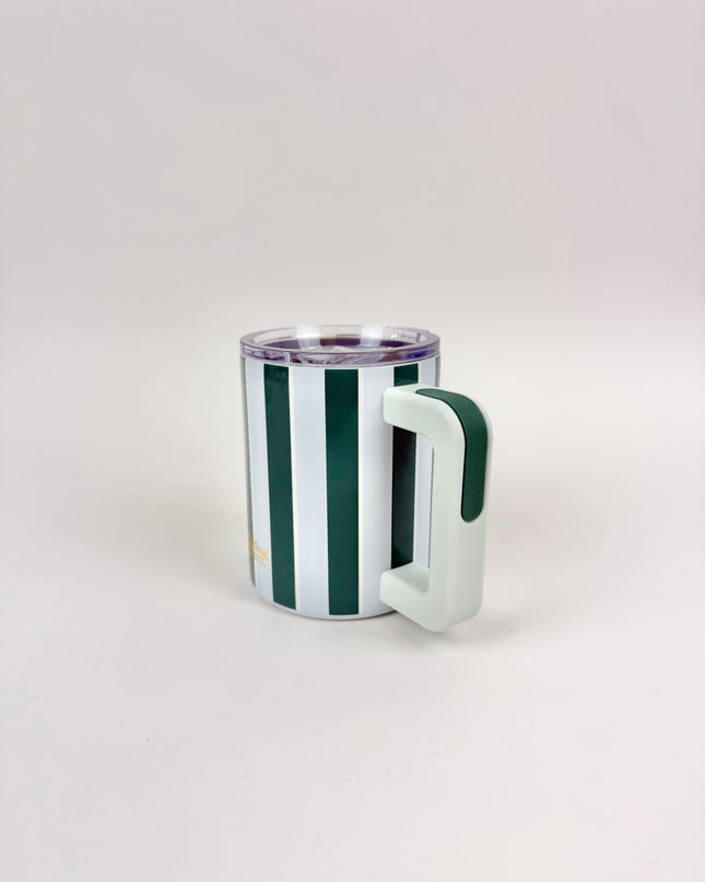 Sicily Stripes Teal 14oz Insulated Mug