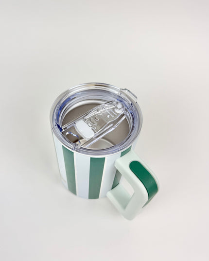 Sicily Stripes Teal 14oz Insulated Mug