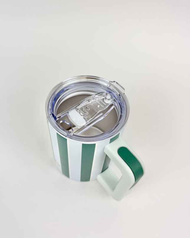 Sicily Stripes Teal 14oz Insulated Mug