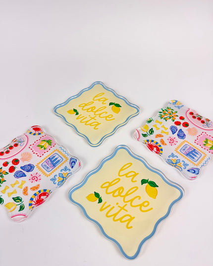 Ciao Bella Acrylic Coaster Set