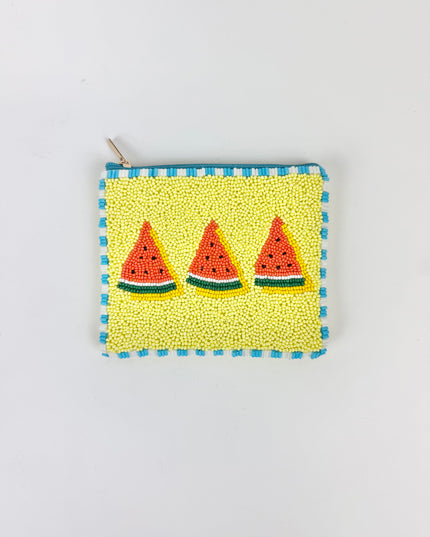 Watermelons Beaded Pouch