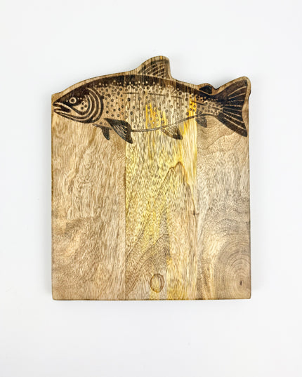 Trout Engraved Wood Board Kitchen in at Wrapsody