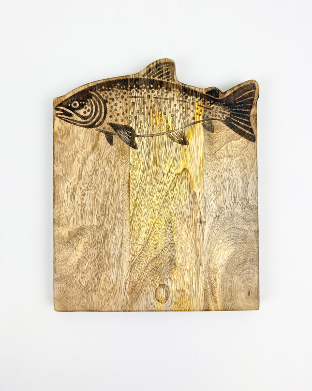 Trout Engraved Wood Board Kitchen in at Wrapsody
