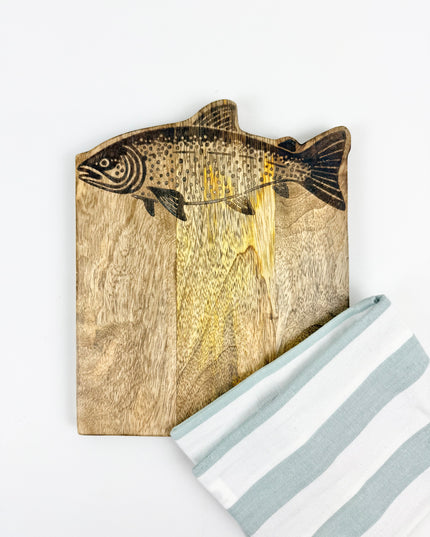 Trout Engraved Wood Board Kitchen in at Wrapsody