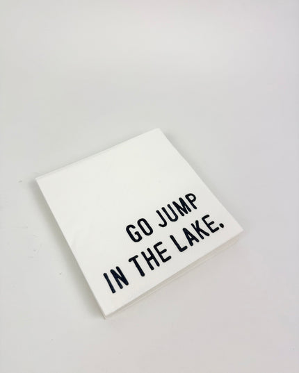 Jump In The Lake Cocktail Napkins Napkins in at Wrapsody