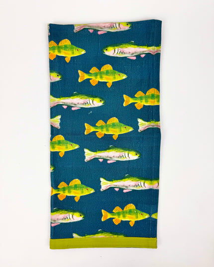 Blue Fish Tea Towel Kitchen Towels in at Wrapsody