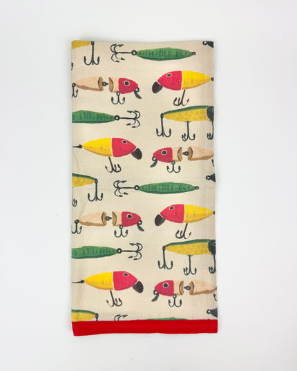 Cream Fish Tea Towel Kitchen Towels in at Wrapsody