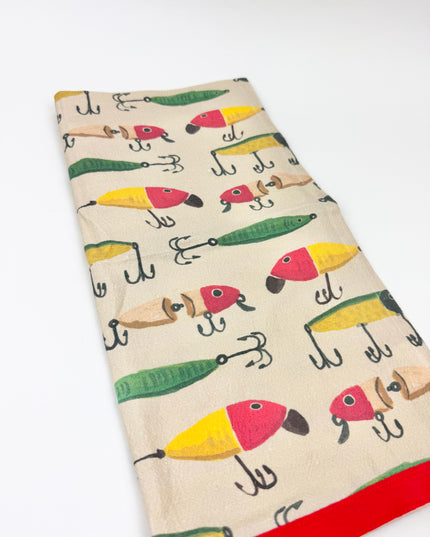Cream Fish Tea Towel Kitchen Towels in at Wrapsody