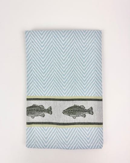 Retreat Dark Green Trout Towel Kitchen Towels in at Wrapsody