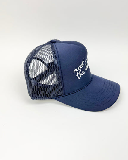 Meet Me At The Lake Navy Trucker Hat