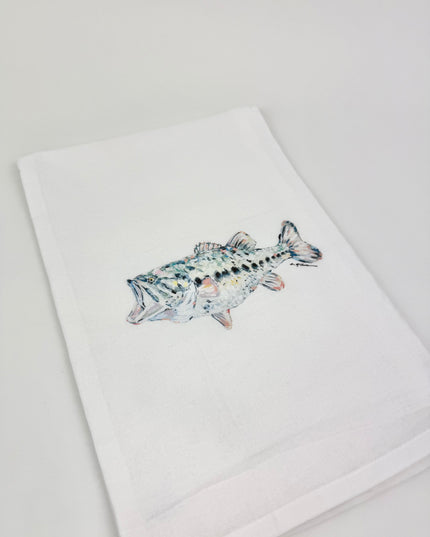 Trout Fishing Tea Towel Kitchen Towels in at Wrapsody