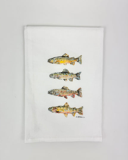 Gone Fishin' Tea Towel Kitchen Towels in at Wrapsody