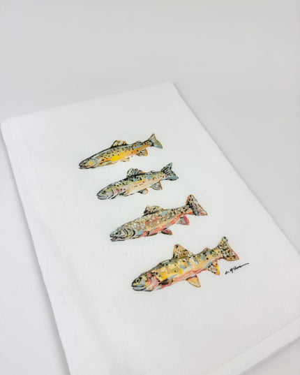 Gone Fishin' Tea Towel Kitchen Towels in at Wrapsody