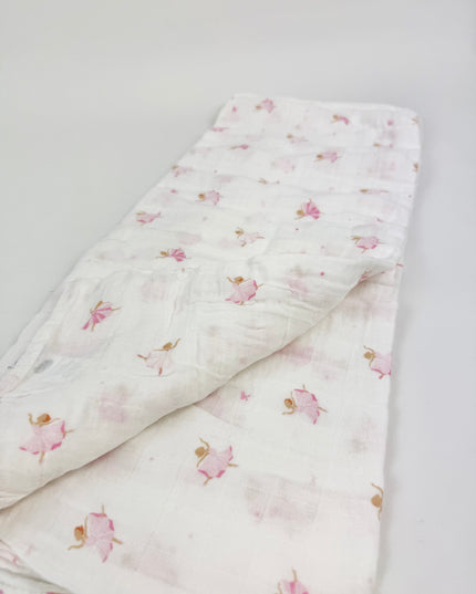Ballerina Swaddle & Rattle Set Baby in at Wrapsody