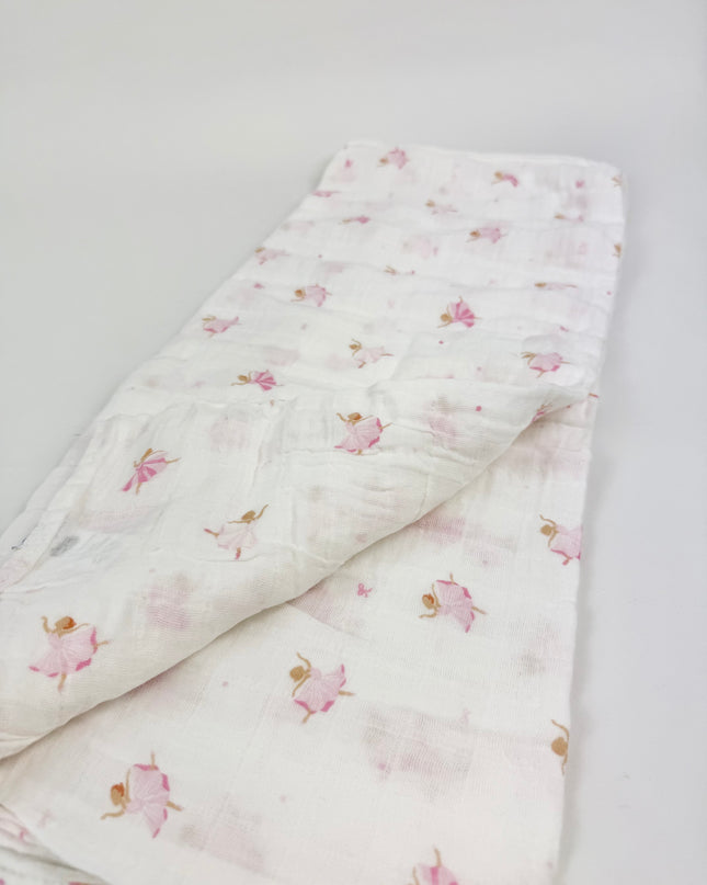 Ballerina Swaddle & Rattle Set Baby in at Wrapsody