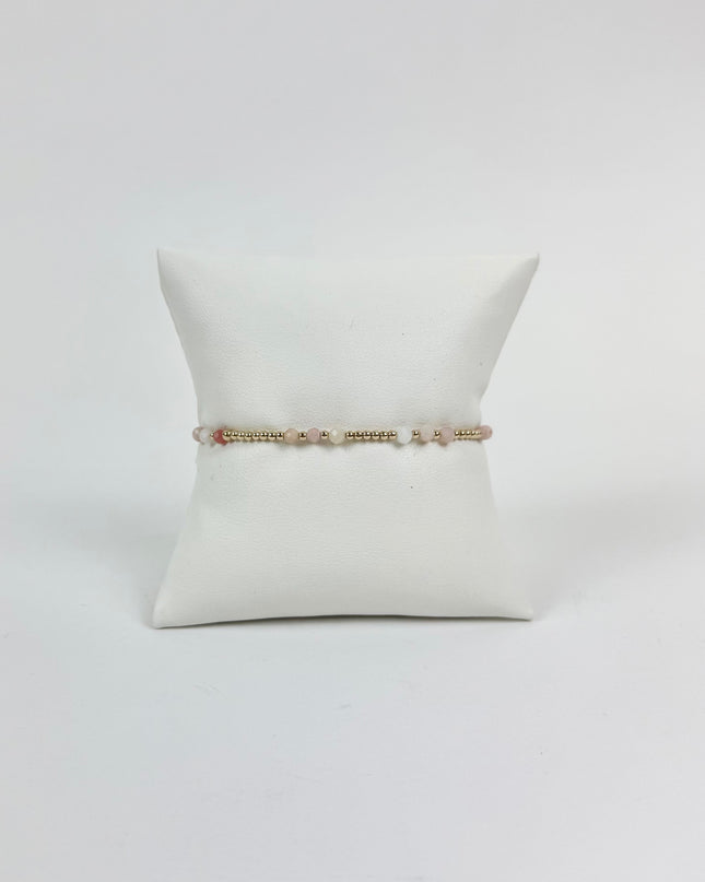 Enewton Gemstone Joy 3mm Bracelet Pink Opal