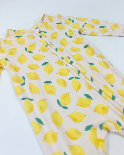 Angel Dear Sunny Lemons 2-Way Zipper Footie Baby in at Wrapsody