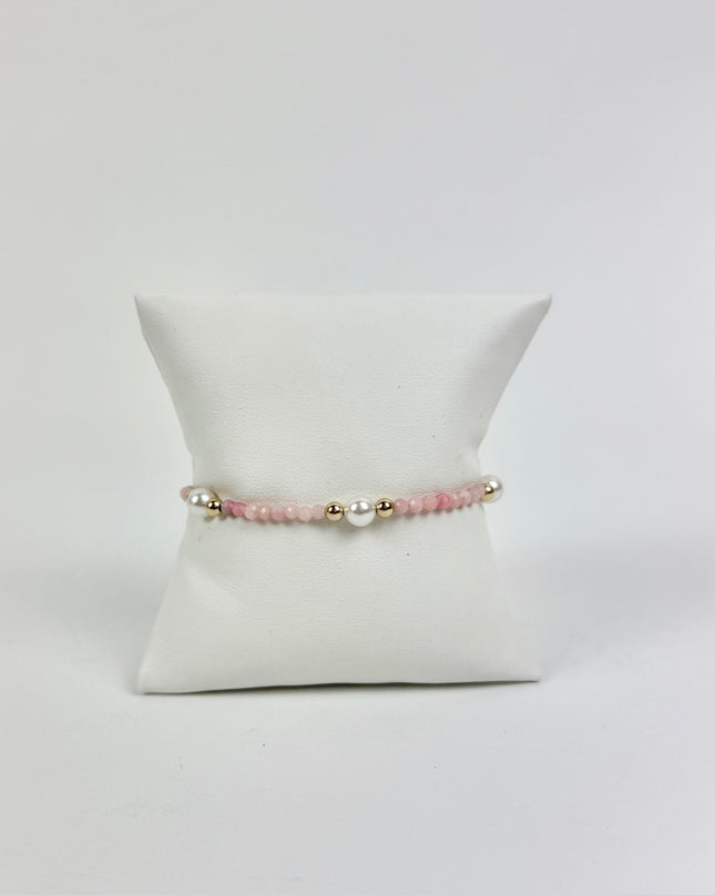 Enewton Purpose Pearl 6mm Bracelet Pink Opal