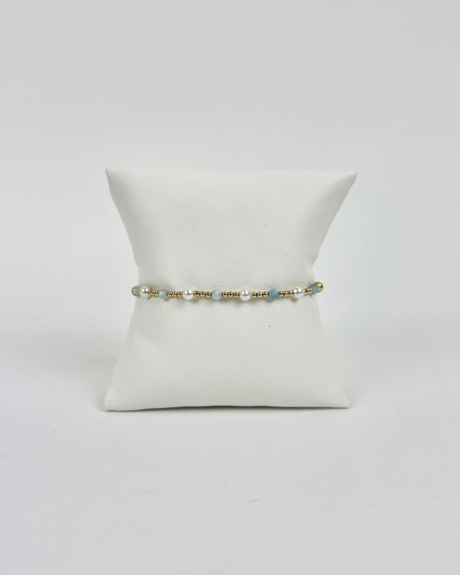 Enewton Pearl Sincerity 4mm Bracelet Aquamarine