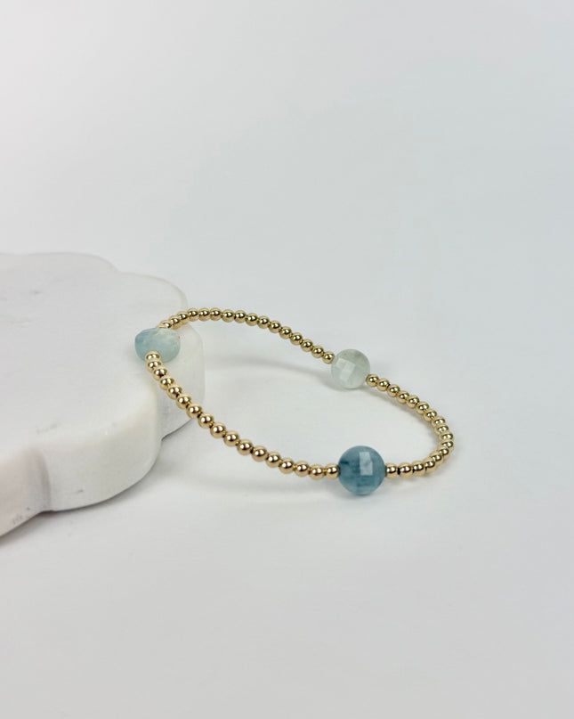Enewton Admire 3mm Bracelet Aquamarine