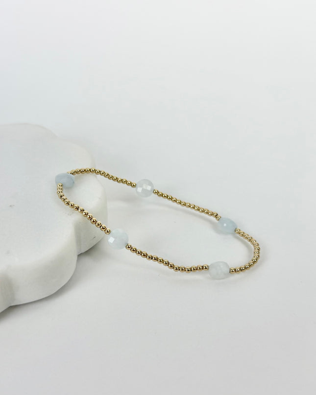 Enewton Admire Small 2mm Bracelet Aquamarine