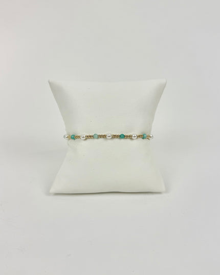 Enewton Pearl Sincerity 4mm Bracelet Amazonite Bracelets in at Wrapsody