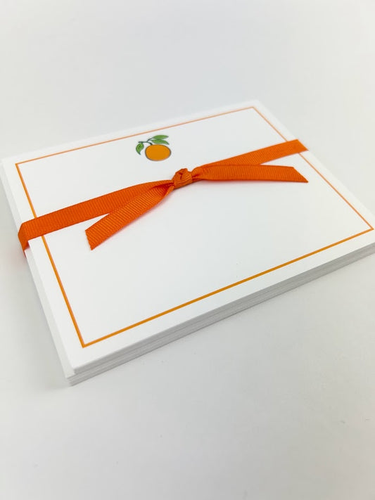 Orange Stationery Set Paper in  at Wrapsody