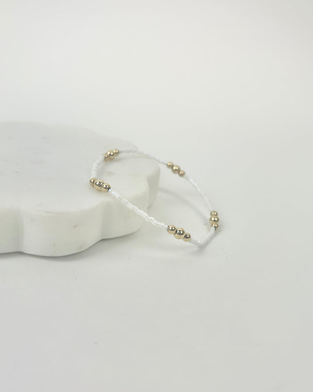 Enewton Hope Purpose Gold Bracelet Silky White Bracelets in at Wrapsody