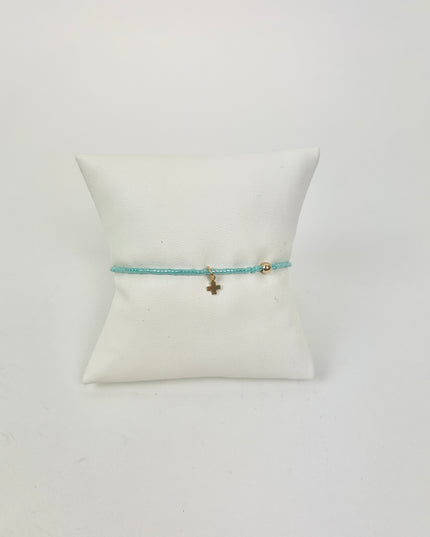 Enewton Hope Classic Signature Cross Charm Bracelet Sea Glass Bracelets in at Wrapsody