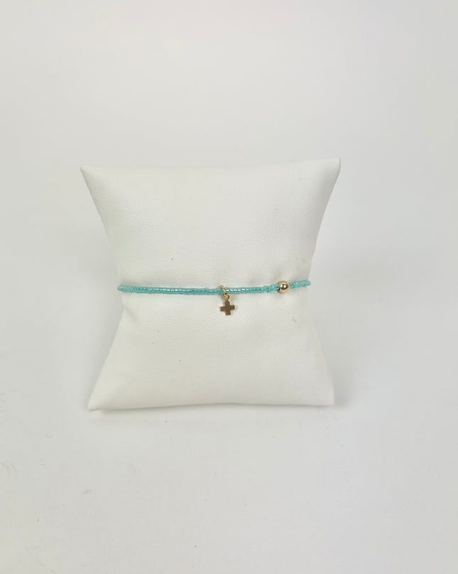 Enewton Hope Classic Signature Cross Charm Bracelet Sea Glass Bracelets in at Wrapsody