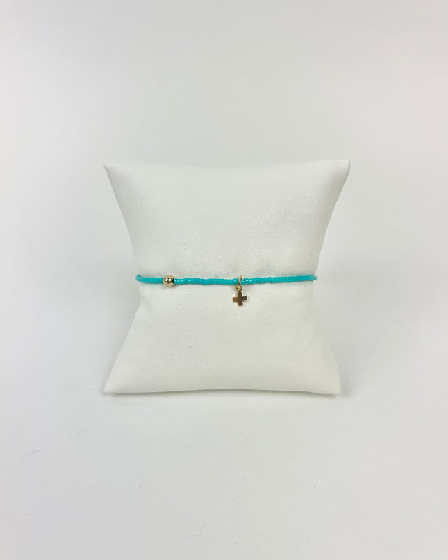 Enewton Hope Classic Signature Cross Charm Bracelet Turquoise Bracelets in at Wrapsody