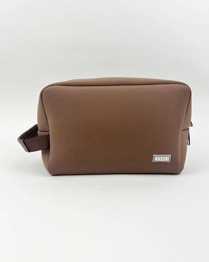 Dopp Kit Neoprene Chocolate Travel Accessories in at Wrapsody