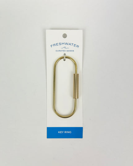 Keyring Oval Brass Travel Accessories in at Wrapsody