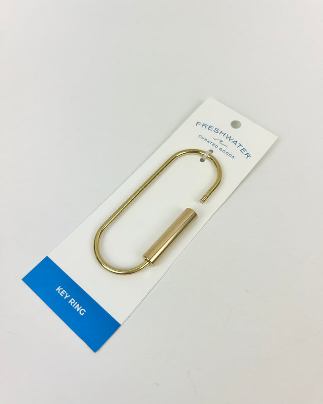 Keyring Oval Brass Travel Accessories in at Wrapsody