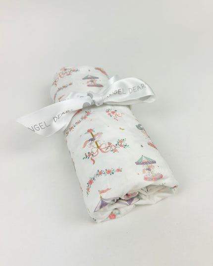 Angel Dear Carousel Bows Swaddle Blanket Blankets & Throws in at Wrapsody