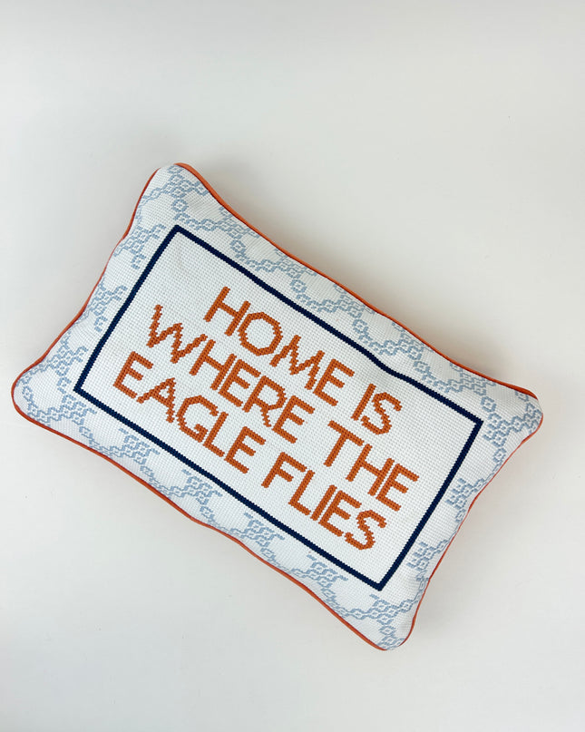 Eagle Needlepoint Pillow Pillows in at Wrapsody